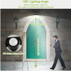 Solar Powered Wall Lights Outdoor Motion Sensor Lamp IP65 Waterproof Dusk To Dawn Sensor Light For Front Door Deck