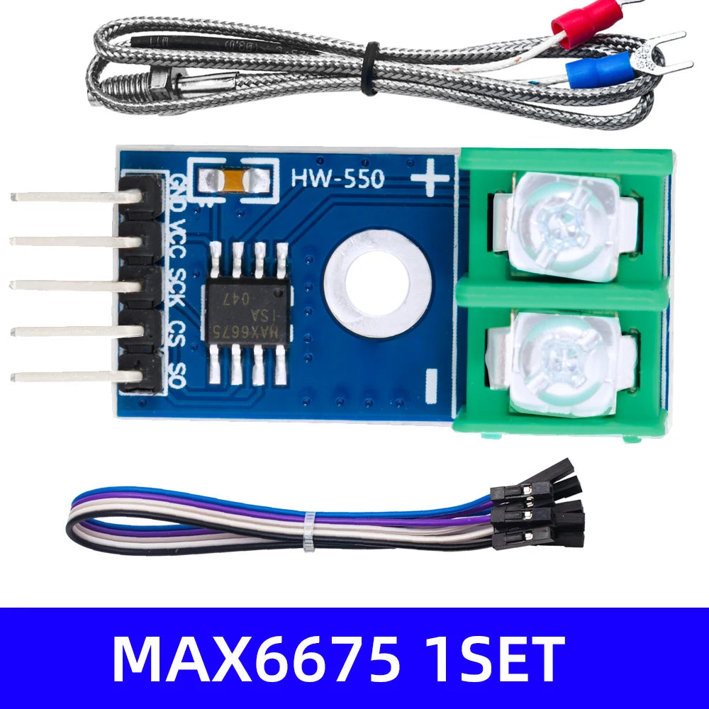 1PCS  MAX6675 Module + K Type Thermocouple Thermocouple Senso Temperature Degrees Module for arduino