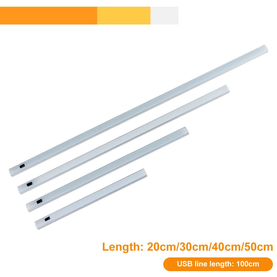 5 V LED Strip USB Desk Lamp Hand Sweep Switch Backlight Motion Sensor Book Table Light Children Study Room Kitchen Cabinet Bulb
