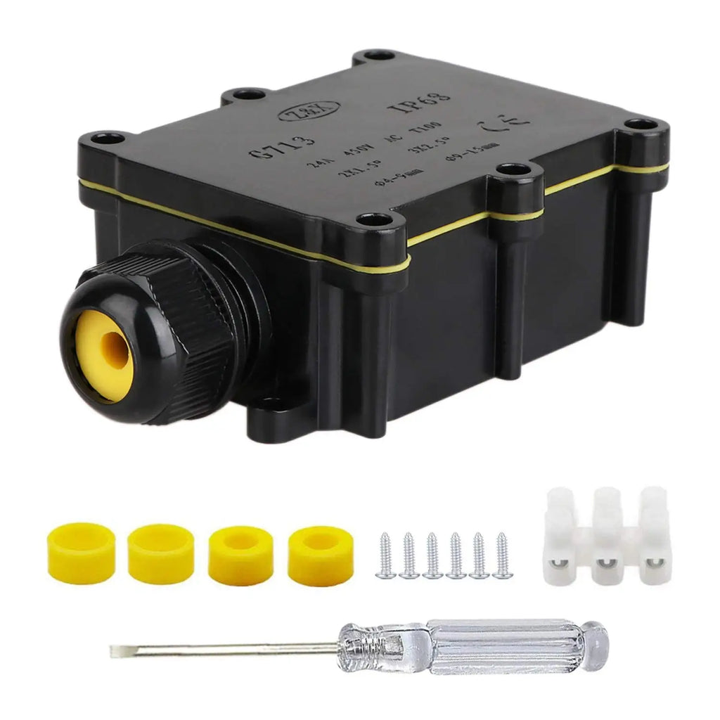 Waterproof IP68 External Junction Case 2Way Plug M20 Coaxial Cable Connector Wire 5-15mm Outdoor Electric Power Cord Box