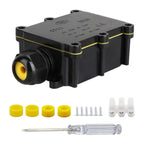 Waterproof IP68 External Junction Case 2Way Plug M20 Coaxial Cable Connector Wire 5-15mm Outdoor Electric Power Cord Box