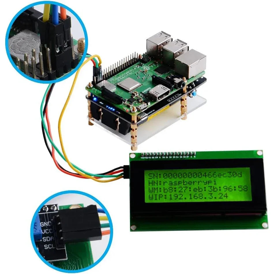 LCD2004+I2C 2004 20x4 2004A Blue/Green screen HD44780 Character LCD /w IIC/I2C Serial Interface Adapter Module For Arduino