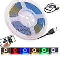 DC 5V LED COB Strip Light USB High Density Linear Lighting 320LED Flexible Tape Lights Warm Natural White Red Blue Green Decor
