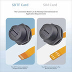 TF Mini Waterproof SIM Card Adaptor IP67 Panel Mount Connector SDTF Interface SIM Card Socket Data Flexible FPC Extension Cable