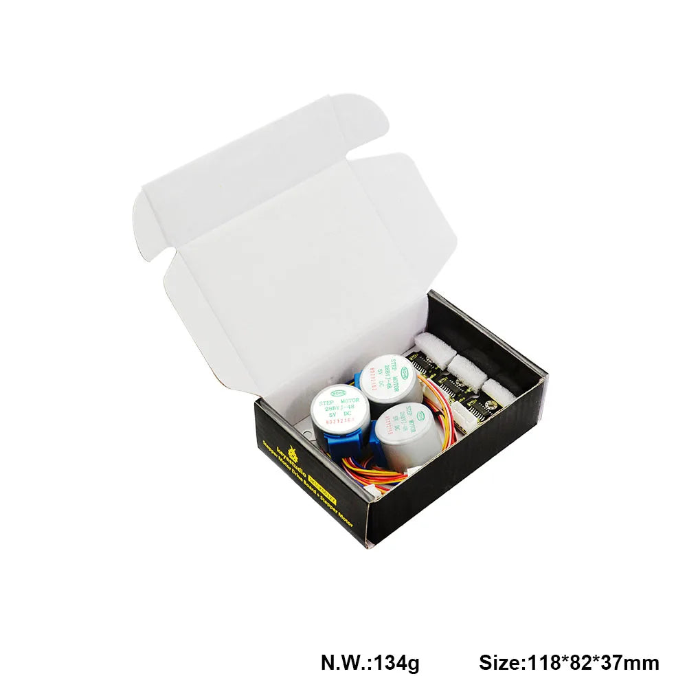 keyestudio 3PCS ULN2003 Stepper Motor Drive Board +5V 28BYJ-48 Stepper Motor For The Development Board In The Experiment
