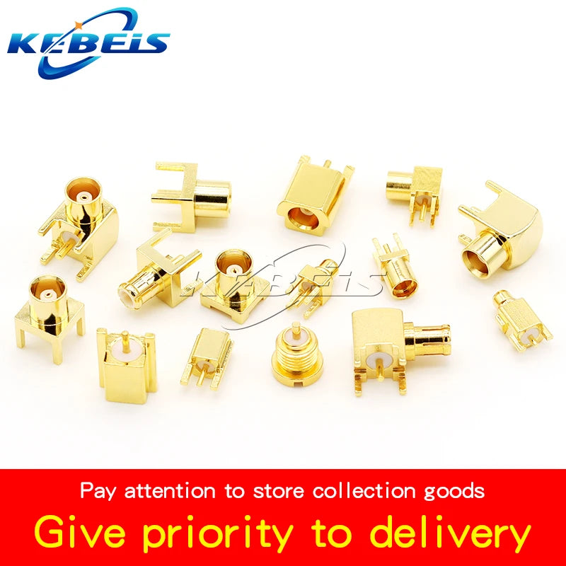 5PCS MCX-KE MCX-JE MCX-KWE MMCX-KE MMCX-JE MMCX-KWE MCX MMCX Male Female Socket PCB Board Socket Right Angle 90 Degree Connector