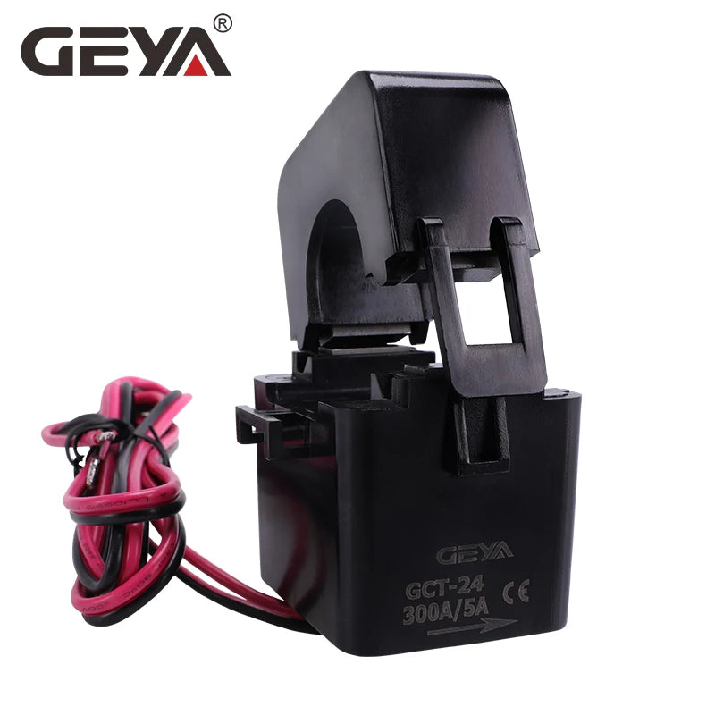 GEYA GCT-24 Open-Close Current Transformer AC Current Sensor Split Core Current Transformer 100A-300A CT