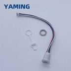 TYPE-C USB Connector 2/4 Pins With 15cm Wire Waterproof Female Seat With PH2.0 Terminal Nut Lock Plate