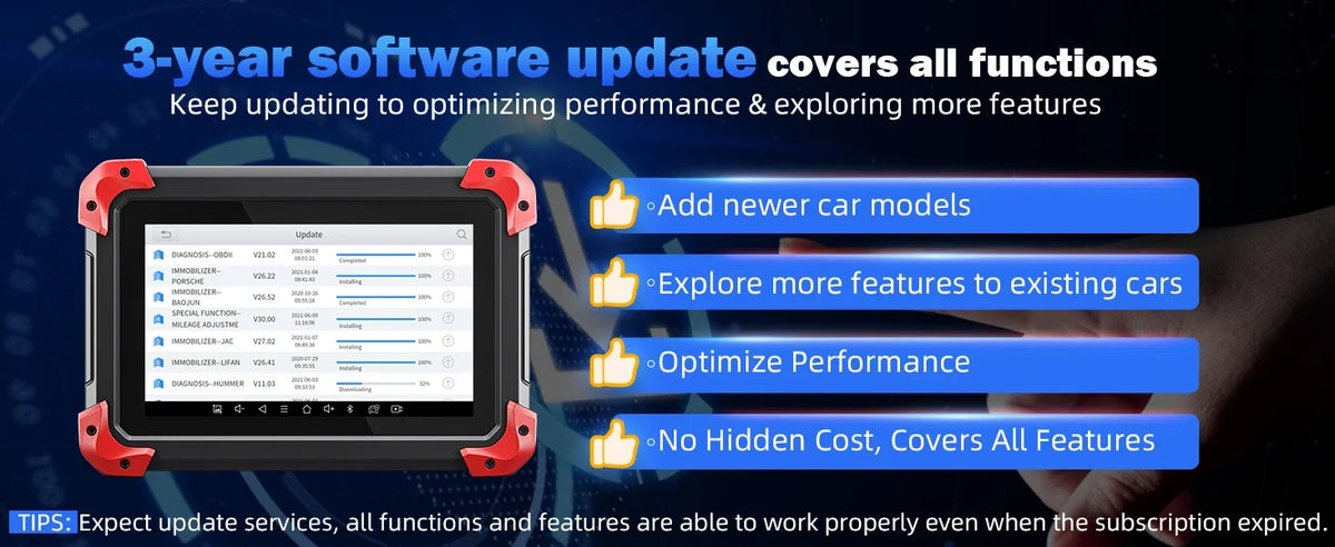 XTOOL D7 V2.0 Automotive Diagnostic Tool All System Scan Tools ECU Coding Bidirectional OBD2 Scanner 36+ Service FCA CAN FD DOIP