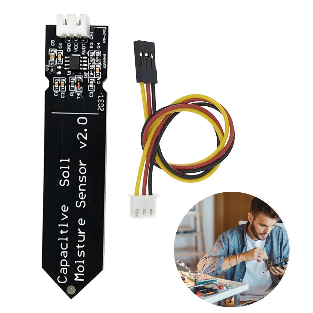 Capacitive Soil Moisture Sensor Module Corrosion Resistant Capacitive Soil Moisture Sensor Board W/ Gravity for Arduino