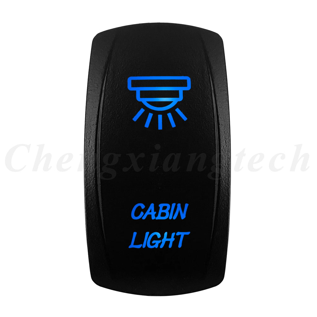 12V 20A Blue Led Car Boat Laser Rocker Switch ON OFF, (ON) OFF, ON OFF ON, (ON) OFF ON, (ON) OFF (ON) Waterproof