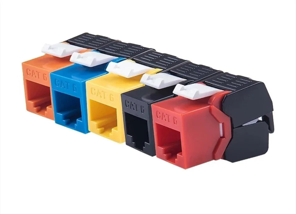 RJ45 CAT6 Cat6A Cat7 Module Patch Panel 12 Port Keystone RJ45 Network Rack Mount Panel Ethernet Wall Jack Distribution Frame