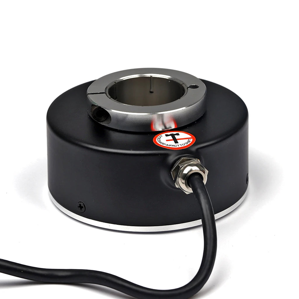 ABILKEEN Dia 80mm Photoelectricity Type Rotary Encoder with 20/22/25/28/30MM Through-Hole Shaft Rotary Encoder 10~2500 PPR