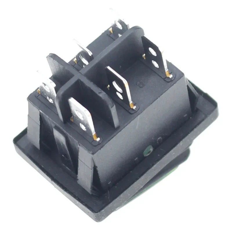 1pcs On Off On 12V/220V Heavy Duty 6 Pin DPDT IP67 Waterproof Auto Boat Marine Toggle Rocker Switch with LED 12V 220V 27x22mm