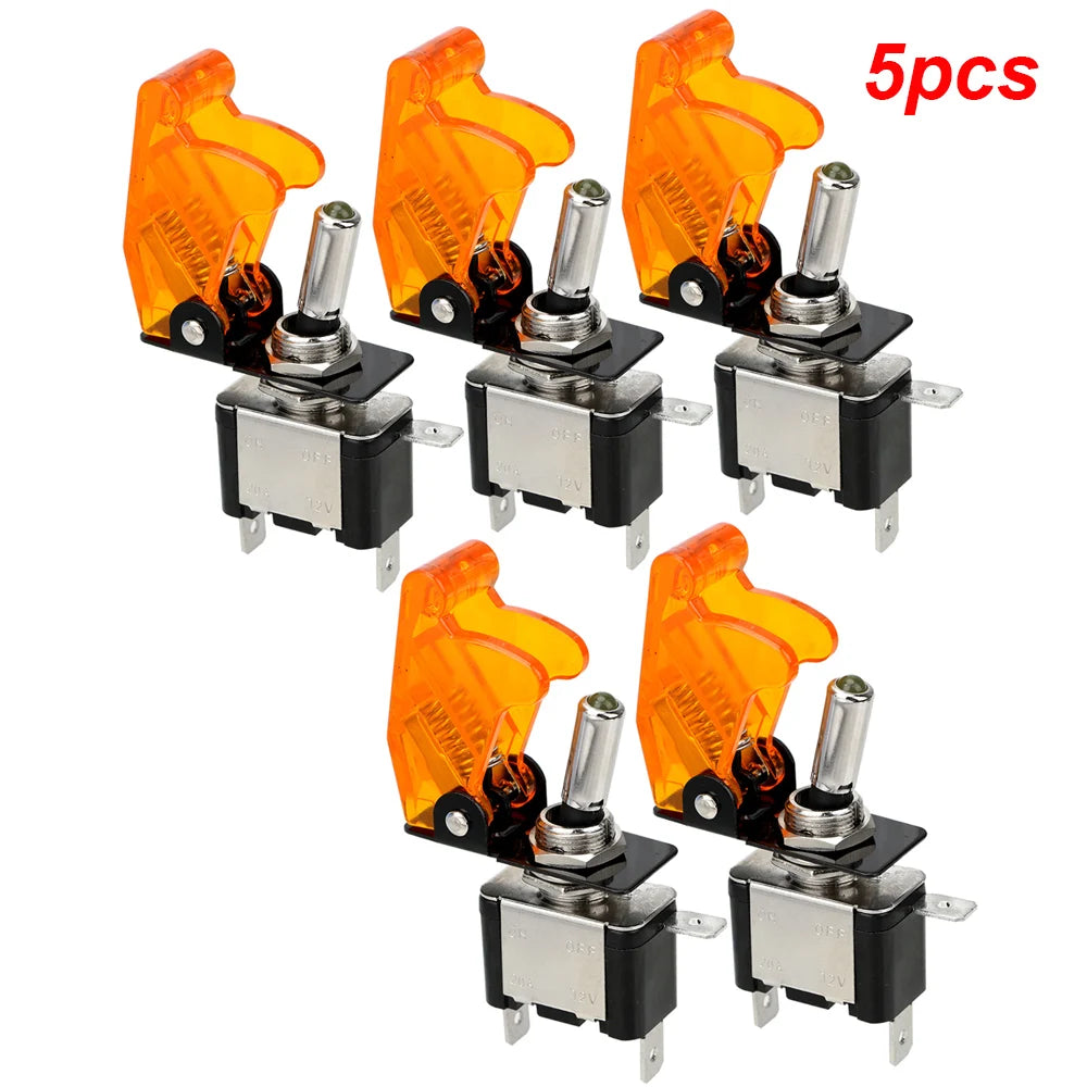 12V SPST Toggle Rocker Switch LED Light for Ignitions Boost Marine Boat Racing Car Switch Light Toggle Truck Trailer Accessories