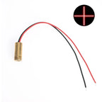 Focusable Laser Diode 650nm 5mW Red Point / Line / Cross Laser Module Head with Glass Lens for Industrial Applications
