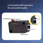 V-16 series micro-motion button limit travel switch with 3 pins, suitable for coffee machine and other small household appliance