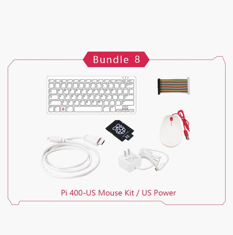 Raspberry Pi 400 Personal Computer or Kit,Quad-core 64-bit Processor 4GB of RAM ,WiFi Dual-display Output For 4K