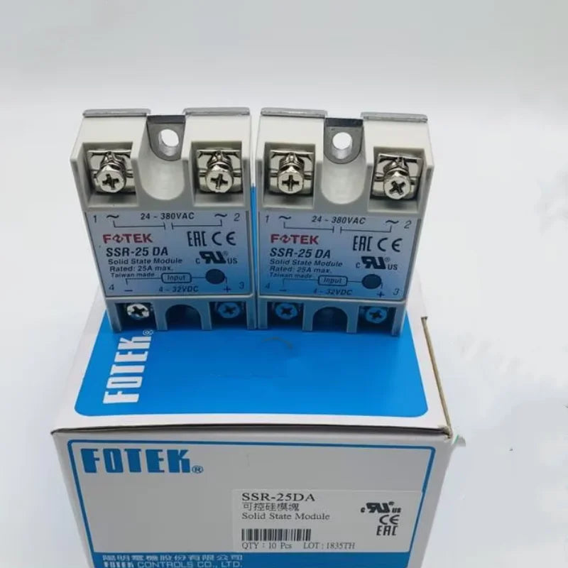 2pcs new original Fotek solid state relay SSR-25DA SSR-25VA SSR-25AA SSR-40AA