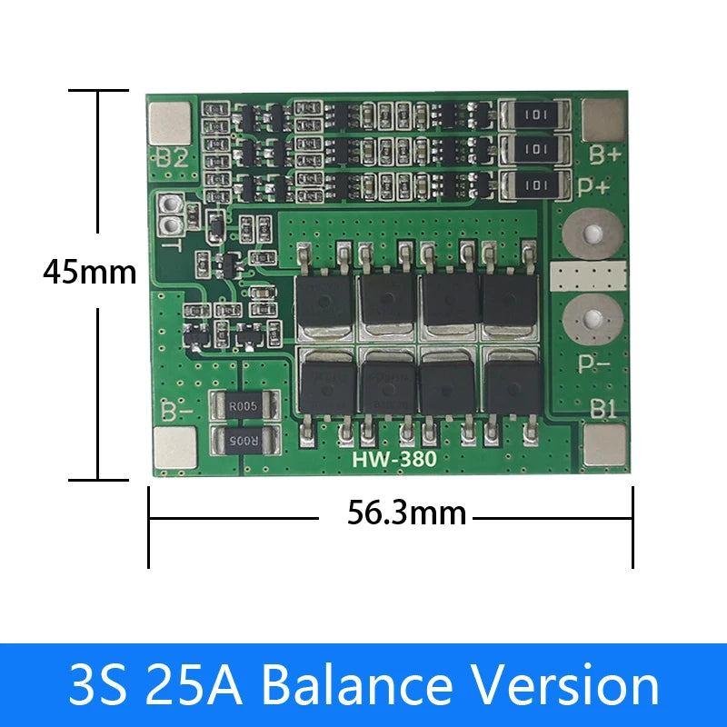 3S 4S 40A 60A Li-ion Lithium Battery Charger Protection Board 18650 BMS For Drill Motor 11.1V 12.6V 14.8V 16.8V Enhance Balance