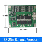 3S 4S 40A 60A Li-ion Lithium Battery Charger Protection Board 18650 BMS For Drill Motor 11.1V 12.6V 14.8V 16.8V Enhance Balance