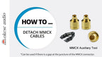 OKCSC Earphone Connecter 0.78MM 2 PIN Male to MMCX Female Adapter for TFZ UE18 JH13/16 W4R UM3X 1964 Earphones Earsets