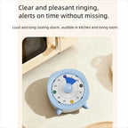60 Minutes Visual Timer Round/Square Ultra Silent Countdown Alarm Clock Self-discipline Visualization Kitchen Timer