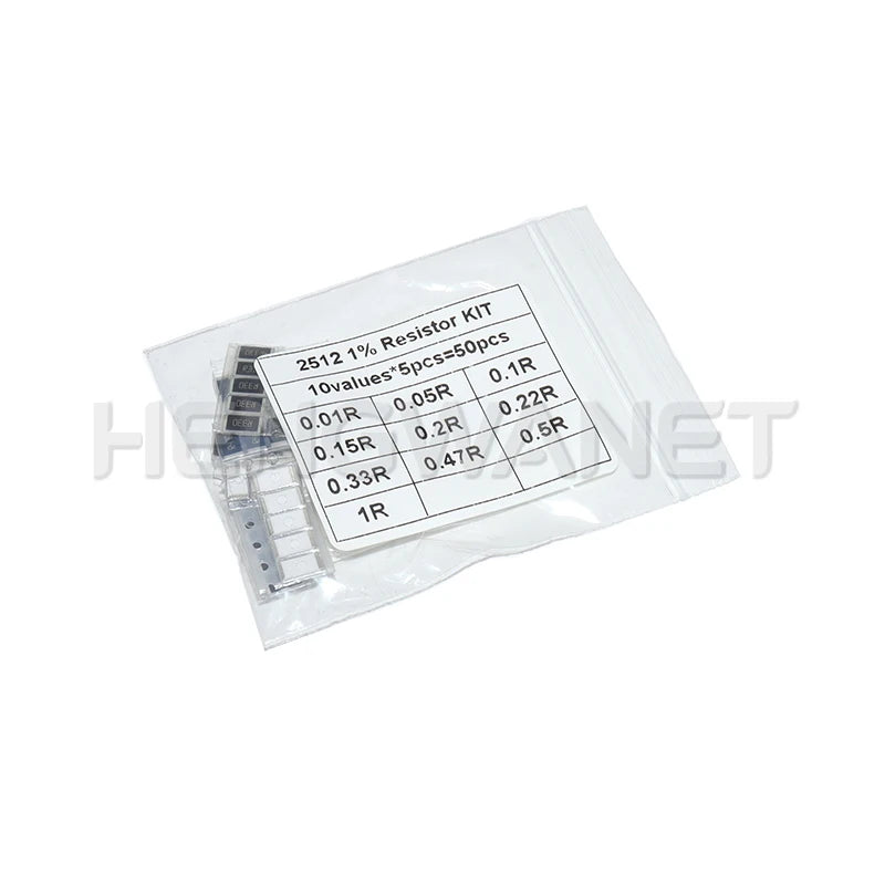 0402 0603 0805 1206 1210 2512 SMD Resistor Kit Assorted Kit 10k 100k 1k 1R 100R 220R 1% 5%