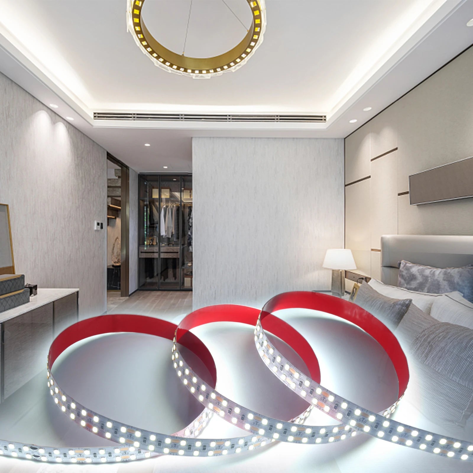 12V 24V LED Strip SMD 2835 Flexible LED Tape 5M 120 240 480Leds/m Waterproof Ribbon Diode Room Decor Warm Natural Cool White