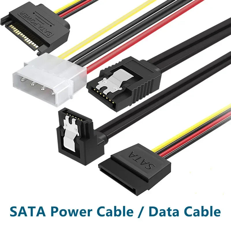 4 Pin IDE Molex to 2 Sata/SATA 15Pin To 2 SATA 15 Pin /SATA 15 Pin  to Molex IDE 4 Pin Power HDD Splitter Connector Cable for PC