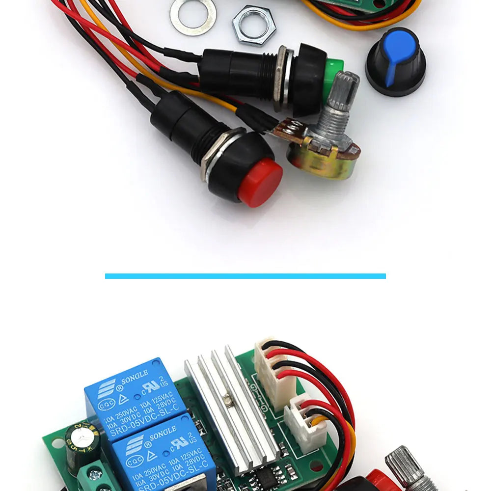 DC 6V 12V 24V PWM DC motor speed controller forward and reverse switch Linear actuator motor controller adjustable Speed Control