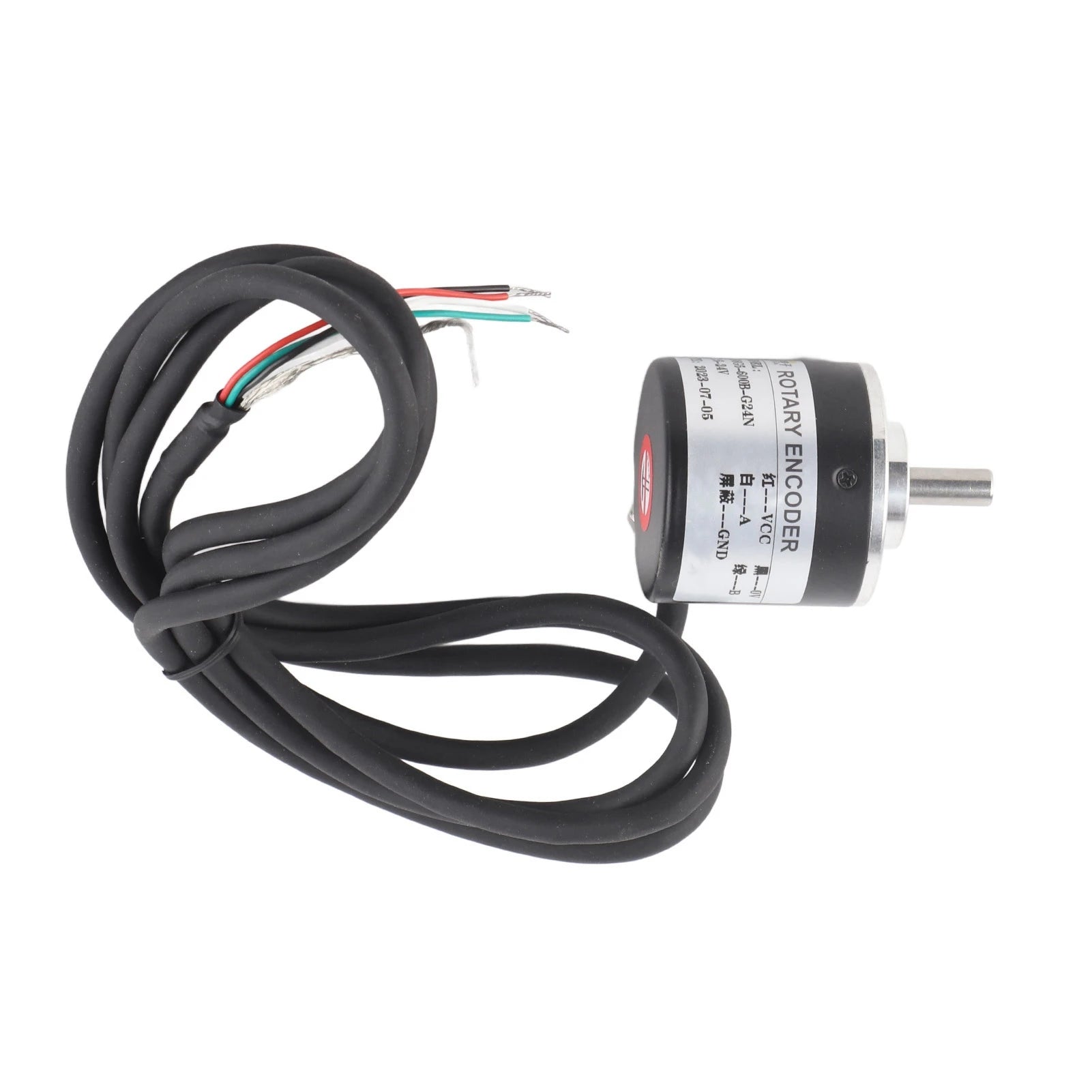 Encoder 600P/R Magnetoelectric Incremental Rotation Encoder 5V‑24V  2‑Phases Shaft 6mm Magnetoelectric Rotation Encoder