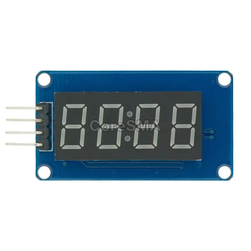 CoreSMA TM1637 4 Bits/TM1638/MAX7219 8 bit Digital LED Display Module 7 Segment 0.36Inch Clock RED Anode Tube Four Serial Driver