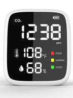 1PC DM77 Indoor CO2 Detector Air Quality Monitor Infrared NDIR Detector with  Temperature Humidity  Detection