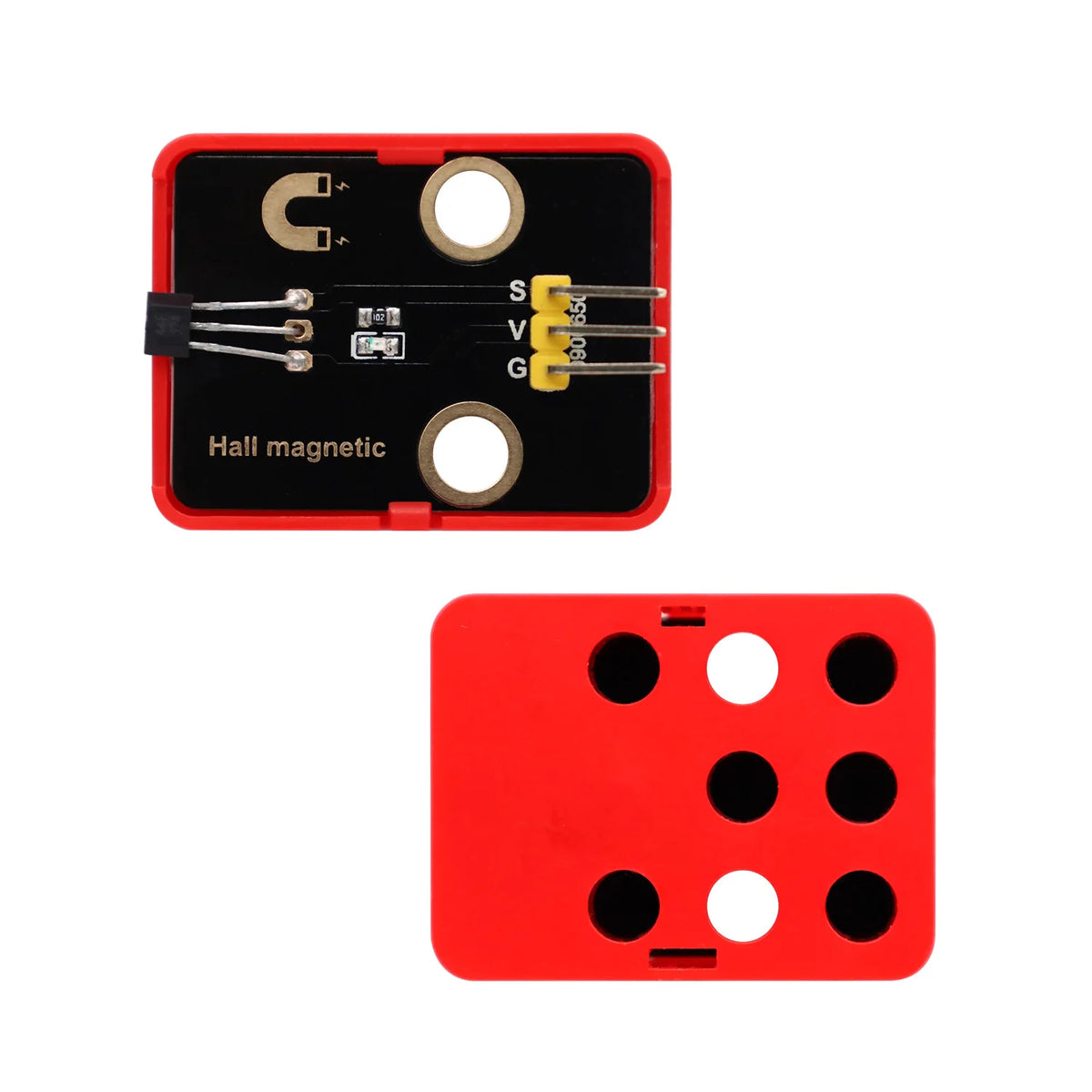 Hall Magnetic Sensor Module Hall Effect Detect Magnetic Field for Arduino DIY Projects Compatible with Lego Blocks