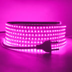 220V LED Strip 2835 120LEDs/m Waterproof 0.5M 5M 10M 20M 30M 40M Flexible Lamp Adhesive Tape White Red Green Ice Blue Pink