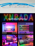 WS2812B WS2815 S-Shape Individually Addressable LED Strip Light 60LEDs/m Smart RGBIC Dream Color S Bendable 8mm Pixels Tape Bar