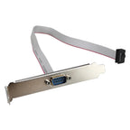 1pcs for Motherboard 9 Pin RS232 DB9 Pin Com Port Ribbon Serial Cable Connector Bracket Male High Quality Supplies Accessories