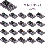 10/20/40Pcs MINI TTP223 Miniature Touch Sensor Module Ultra Compact Board for Figurine and Model Light Decoration