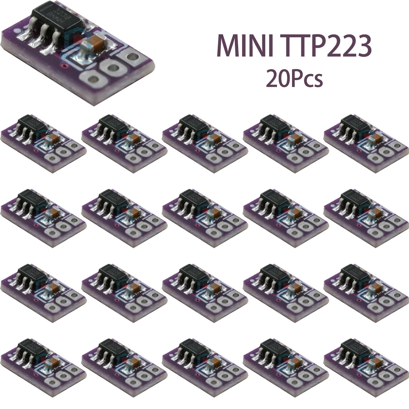 10/20/40Pcs MINI TTP223 Miniature Touch Sensor Module Ultra Compact Board for Figurine and Model Light Decoration