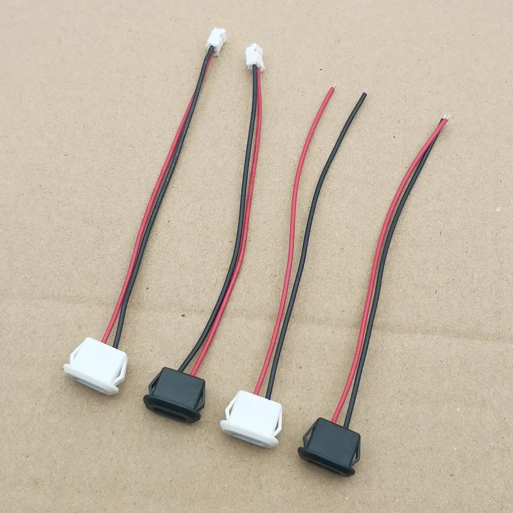 2Pin 4Pin USB Type C Connector Jack Female With Card Buckle 3A High Current Charging Jack Port USB-C Charger Plug Socket 2P 4P