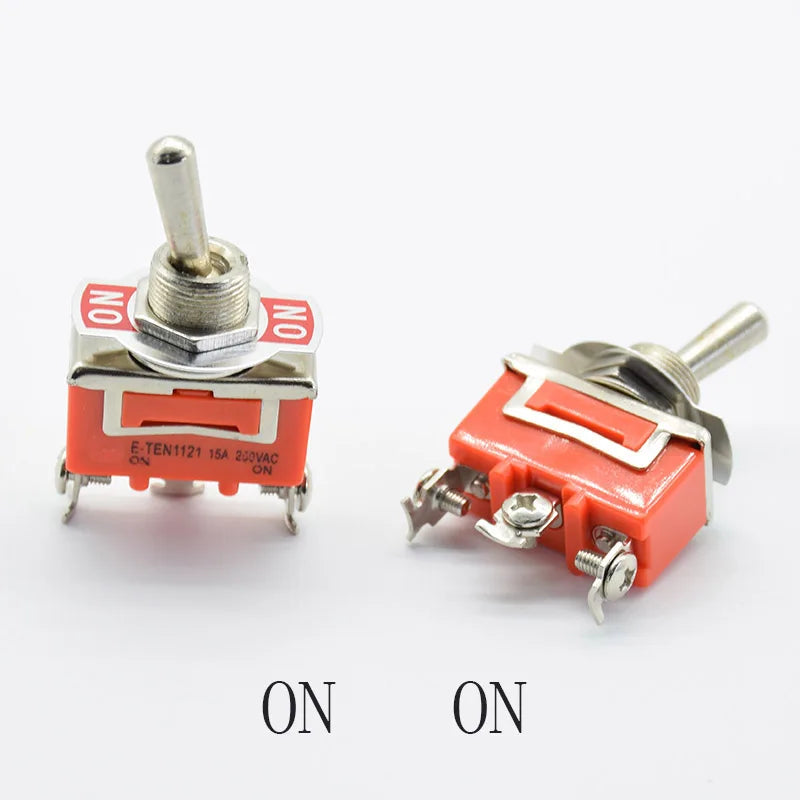 1PC  Car Metal SPDT SPST P0.05 15A 250V Terminal Stainless Steel Waterproof  12V Heavy Duty ON OFF ON ON Toggle Flick Switch