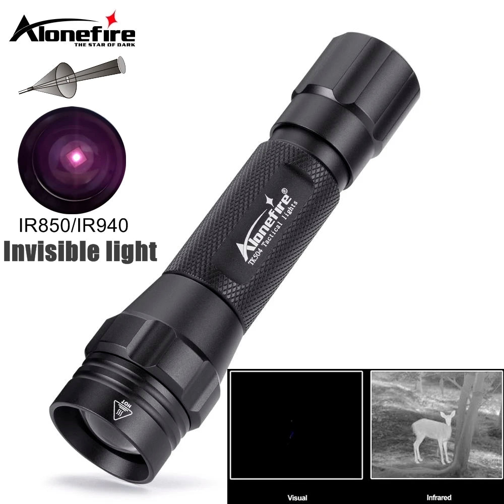 IR850nm&940nm Latest infrared LED Zoom High Bright Night Vision Infrared Fill Light Tactical Hunting Zoom Flashlight IR lighting