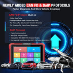 KINGBOLEN K10 Elite / K10 PRO 10" Bidirectional OBD2 Diagnostic Scan Tools Topology Map,40+ Resets,ECU Coding,FCA,CAN FD,DOIP