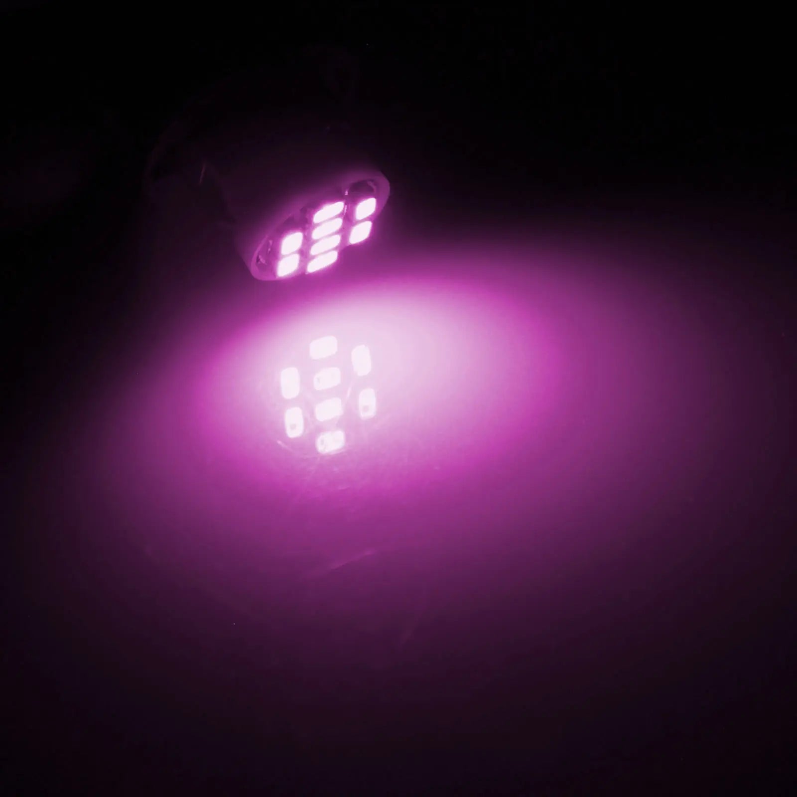 10x Pink RV T10 W5W Reverse Light Backup Bulb 8 Emitters 1206 SMD LED 1252 2450 2652 A037-P