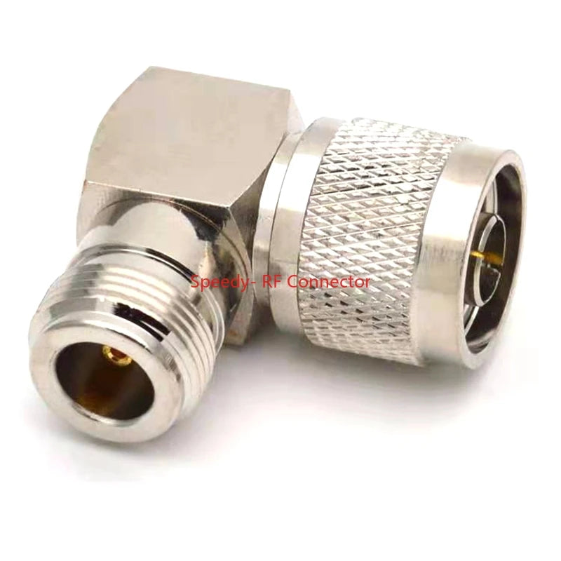 1Pcs L16 N Male Plug To N Female Jack Connector 90° Degree Right Angle N Male To N Female RF Coaxial Free Shipping Brass