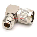 1Pcs L16 N Male Plug To N Female Jack Connector 90° Degree Right Angle N Male To N Female RF Coaxial Free Shipping Brass