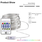 String LED Bluetooth Fairy Lights Dreamcolor RGBIC DIY Party Christmas Tree Lights Wedding Decor Garland USB Lamp 15M/10M/5M/2M