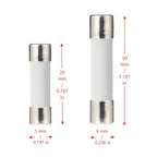20/100pcs Ceramic Tube Fuses 5*20mm 6*30mm Fast-Blow Slow-Blow  250V 0.5A 1A 2A 3A 5A 10A 20A 30A AMP for Circuit Protection