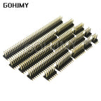 10pcs SMT 1.27mm 1.27 Double Row Male Breakaway PCB Board Pin Header Connector Pinheader 2*3/4/5/6/7/8/10/12/15/20/40p 3-50P